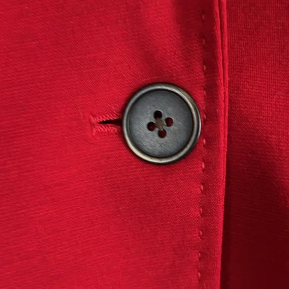 Coldwater Creek red blazer suit jacket lined Size 20 office work party preppy - Picture 12 of 17